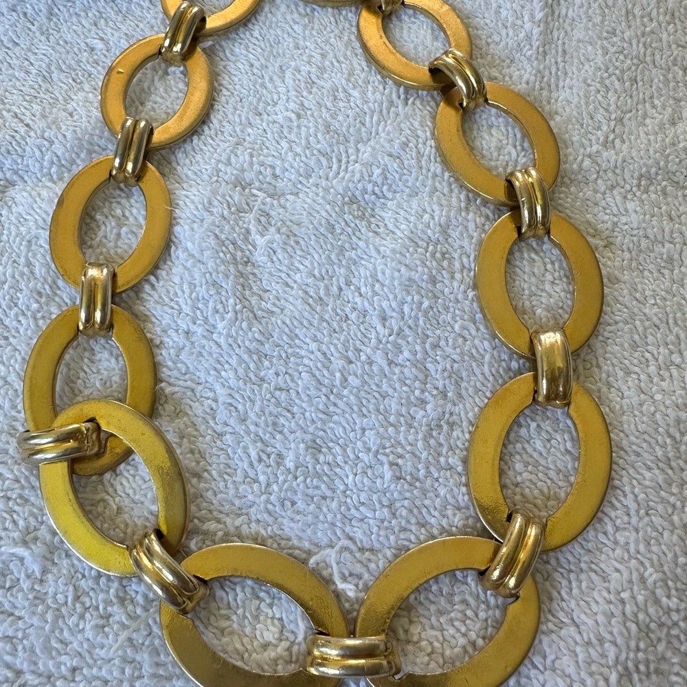 Vintage 1970 Chanel Gold Choker Necklace